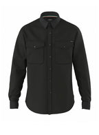 Replay Black Twill Cotton Shirt Black