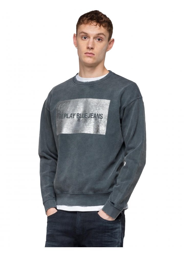 Replay Replay blue jeans mens sweatshirt 099