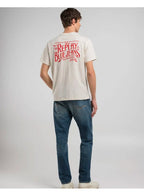 Replay Blue Jeans T Shirt Off White