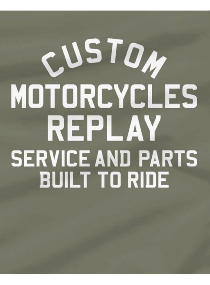 Replay Custom Motorcycles Green T-Shirt