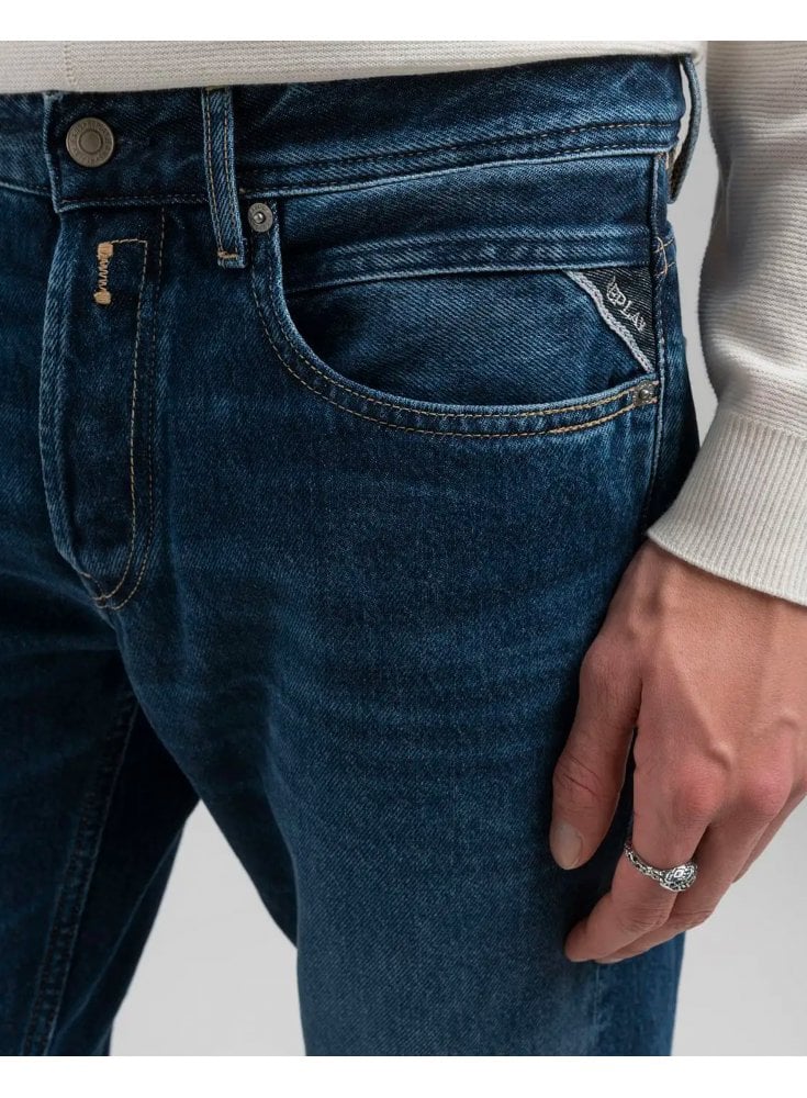Replay Grover Dark Wash Straight Fit Jean 007