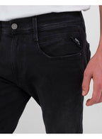 Replay Hyperflex Clouds Anbass Black Stretch Slim Fit Jean 098