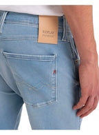 Replay Hyperflex Reused Anbass Slim Jean Washed Blue