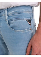 Replay Hyperflex Reused Anbass Slim Jean Washed Blue