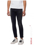 Replay Hyperflex+ Slim Fit Anbass Premium Denim Jean - Black