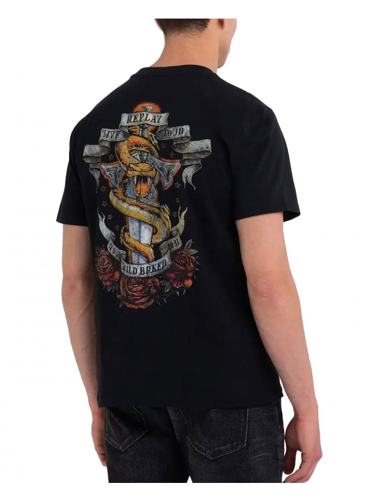 Replay Live Loud Tour 2 Side Print Black