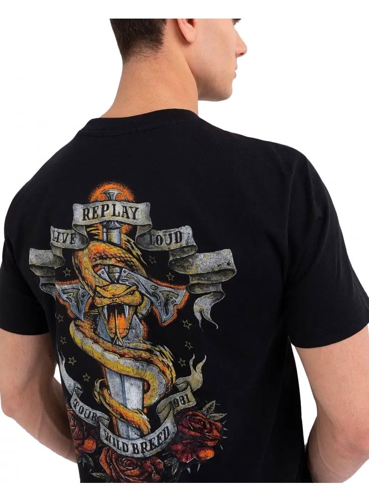 Replay Live Loud Tour 2 Side Print Black