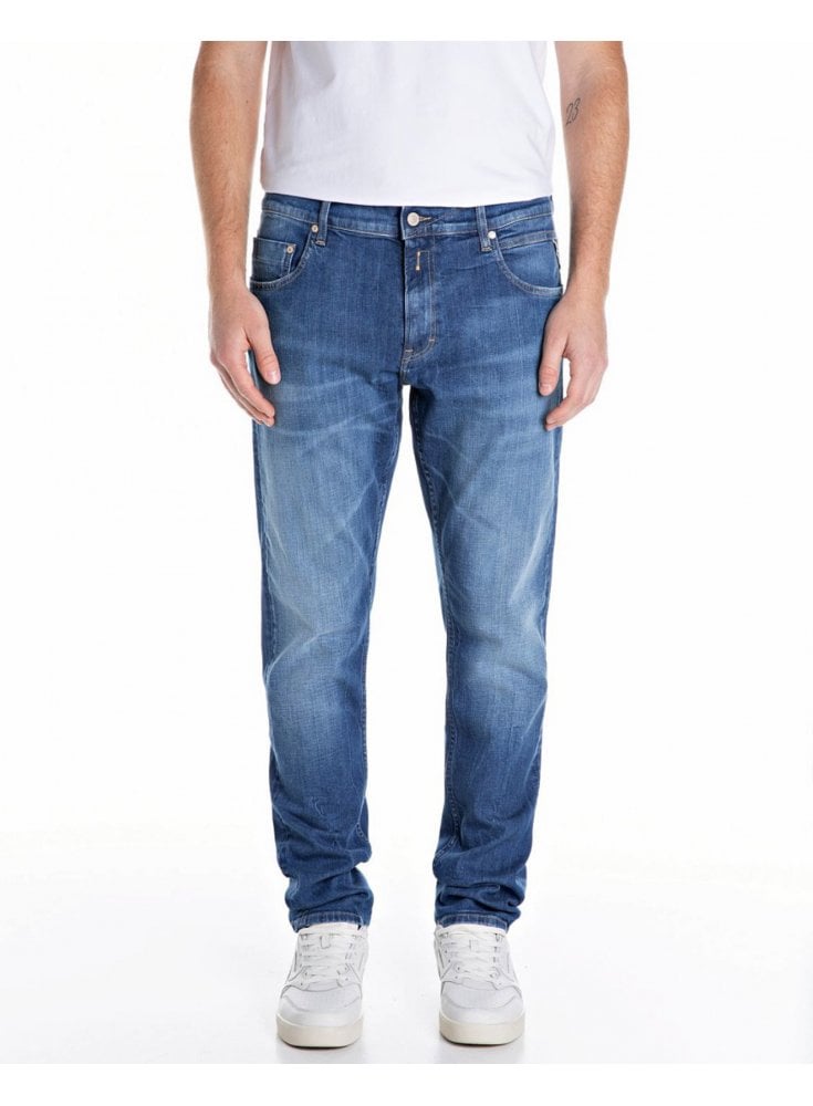 Replay Mickym Slim Tapered Fit 573 Eco Plus Jean Blue