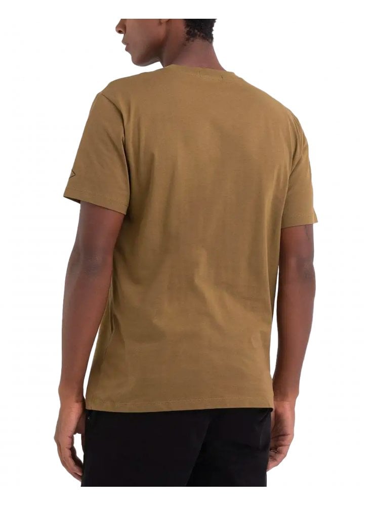 Replay Plain Crew Neck T Shirt Khaki