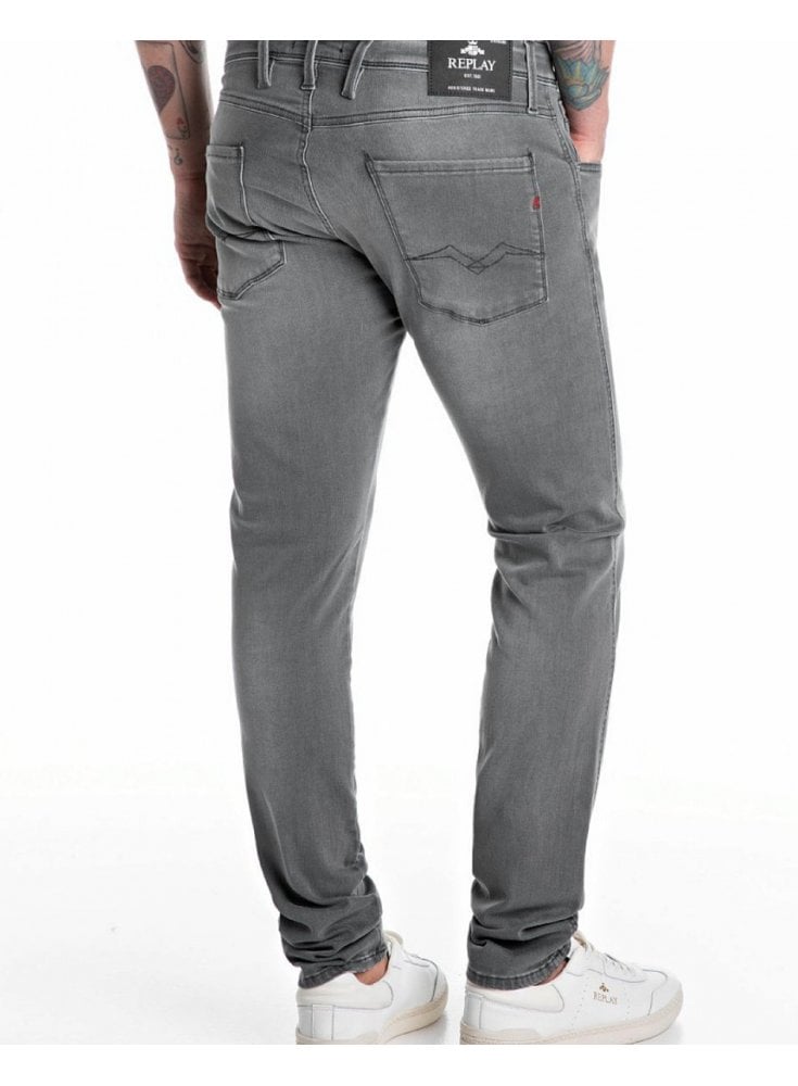 Replay Power Stretch Anbass Slim Jean Grey