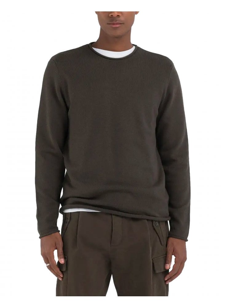 Replay Premium Selection Knitwear Khaki