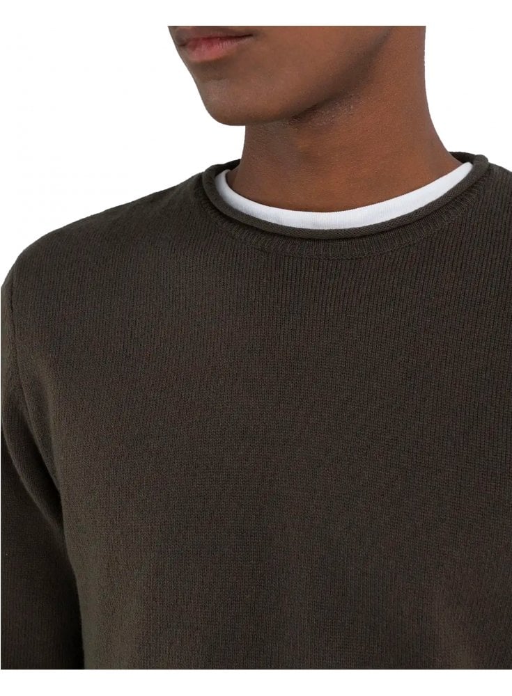 Replay Premium Selection Knitwear Khaki