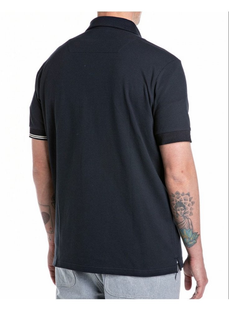 Replay Sartoriale Premium Quality Polo Shirt Navy