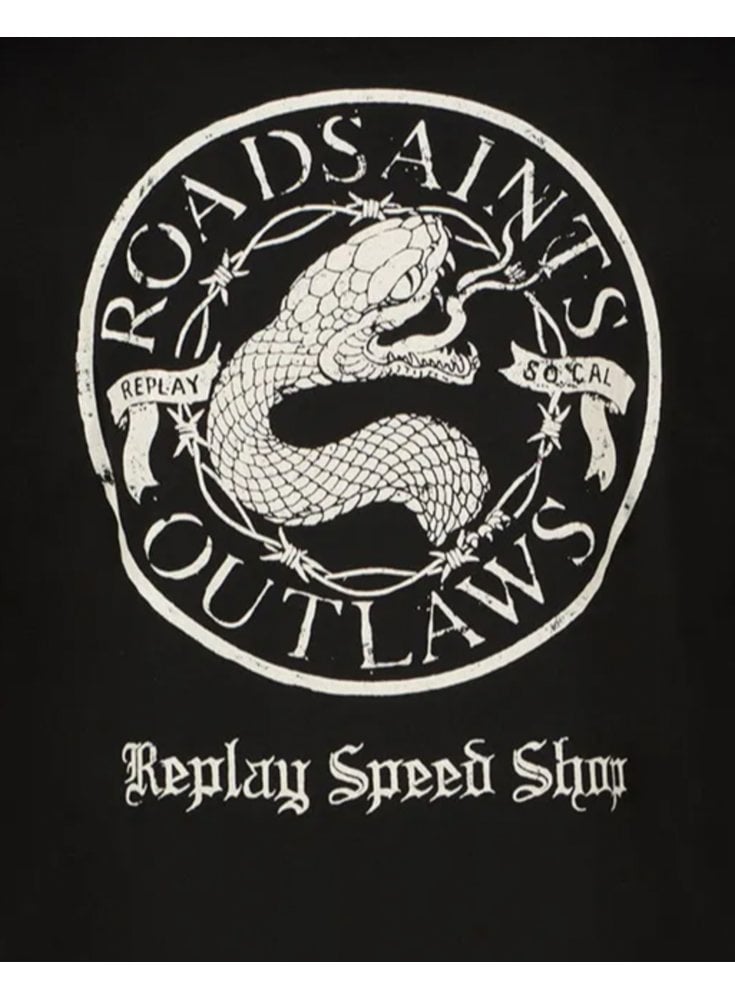 Replay Speed Shop T-shirt Black