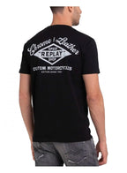 Replay Speed Shop T Shirt With Back Print Black
