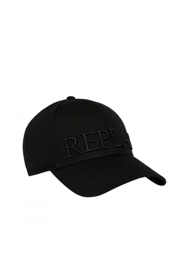 Replay Tonal Black Baseball Cap Black