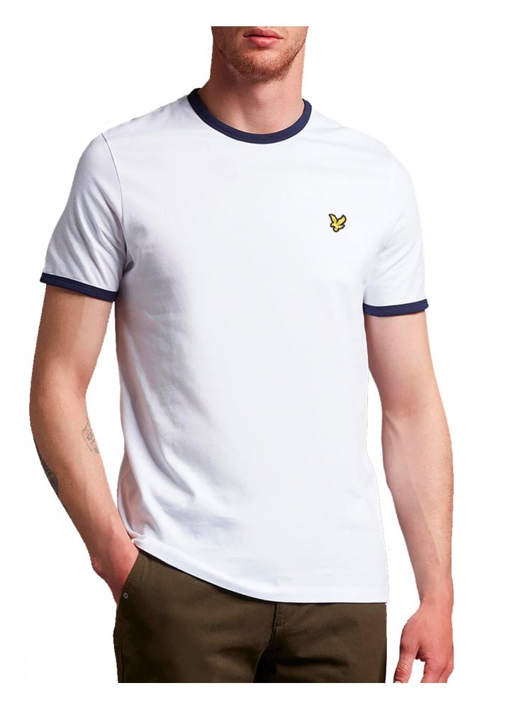 Lyle & Scott Ringer T-shirt White/navy