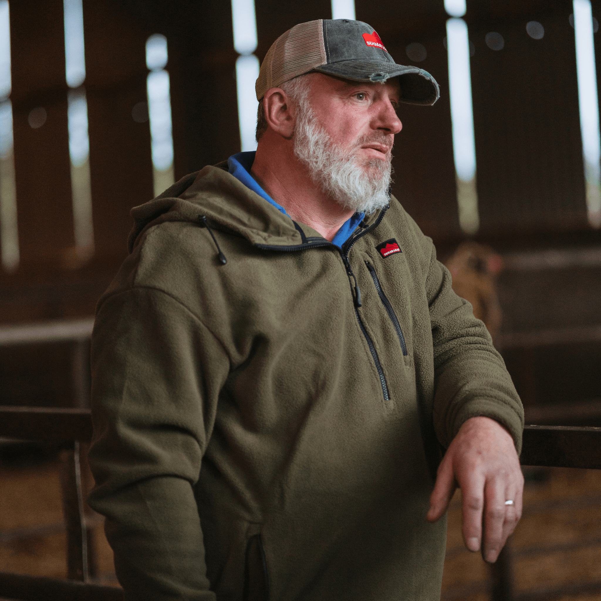 Sugar Loaf Shepherd Polar Fleece Hoodie - Khaki