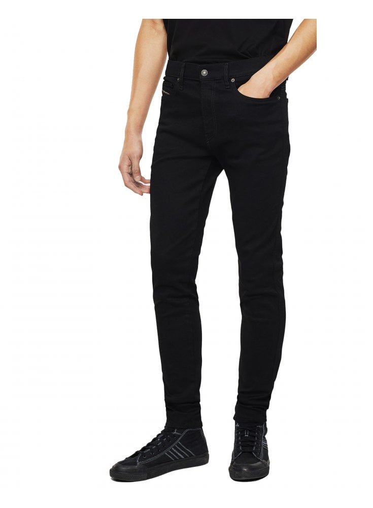 Diesel Mens Skinny Fit Jean D-istort 069EF - Black