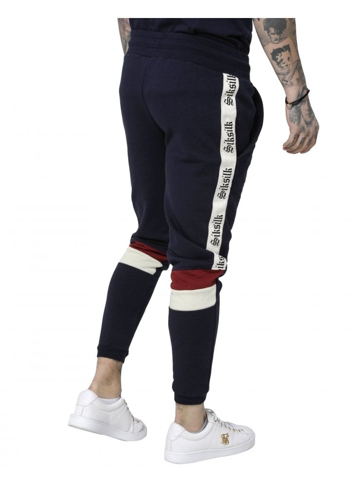 sik silk navy joggers